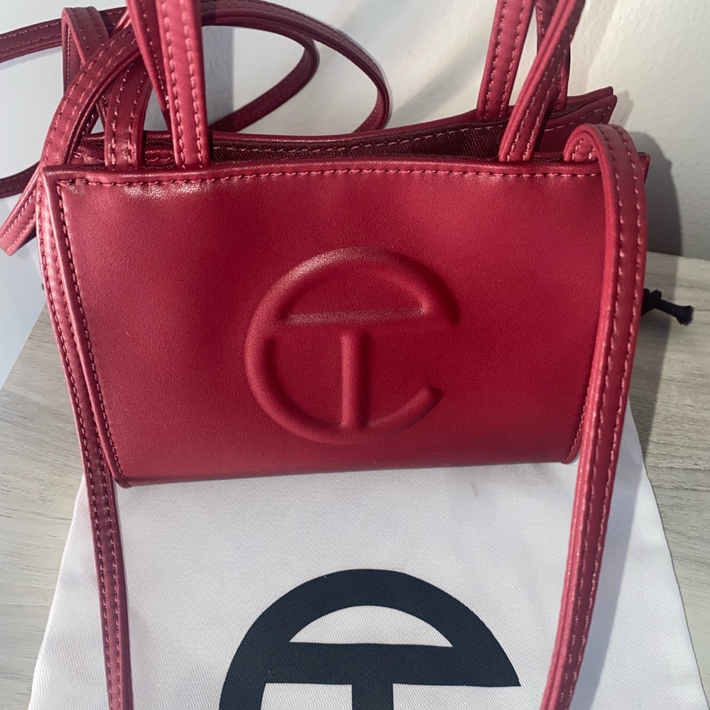 Telfar Small Oxblood Shopping Bag
